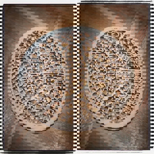 طرح untersetzer blattstruktur fein مناسب برای استفاده در دستگاه های cnc چوب و cnc لیزر - untersetzer blattstruktur fein dxf file