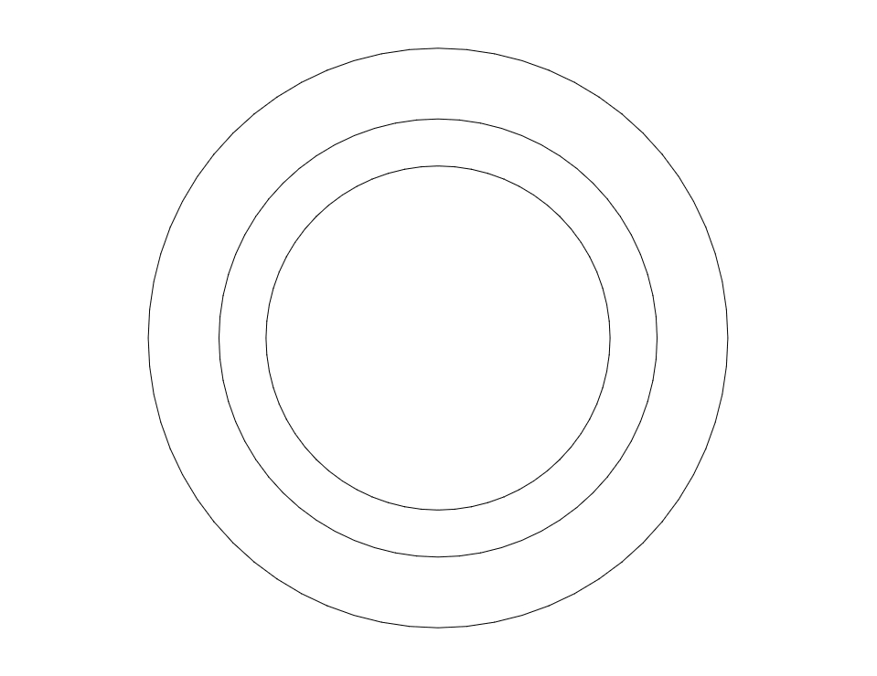 طرح دایره‌های سه‌بعدی مناسب برای استفاده در دستگاه های cnc چوب و cnc لیزر - 3d circs dxf file