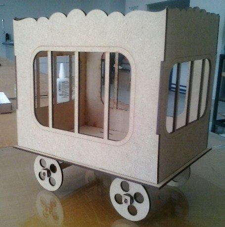 طرح قفس سیرک مناسب برای استفاده در دستگاه های cnc چوب و cnc لیزر - circus cage cdr file