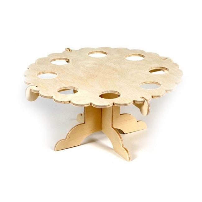 طرح جا تخم مرغی چوبی مناسب برای استفاده در دستگاه های cnc چوب و cnc لیزر - laser cut easter decorations wooden egg stand dxf file