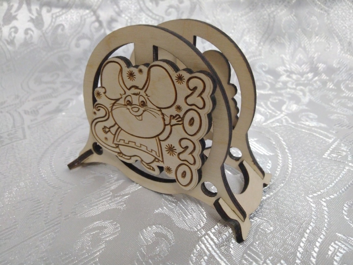 طرح جا دستمال کاغذی چوبی موس ۲۰۲۰ مناسب برای استفاده در دستگاه های cnc چوب و cnc لیزر - laser cut wooden napkin holder mouse 2020 cdr file