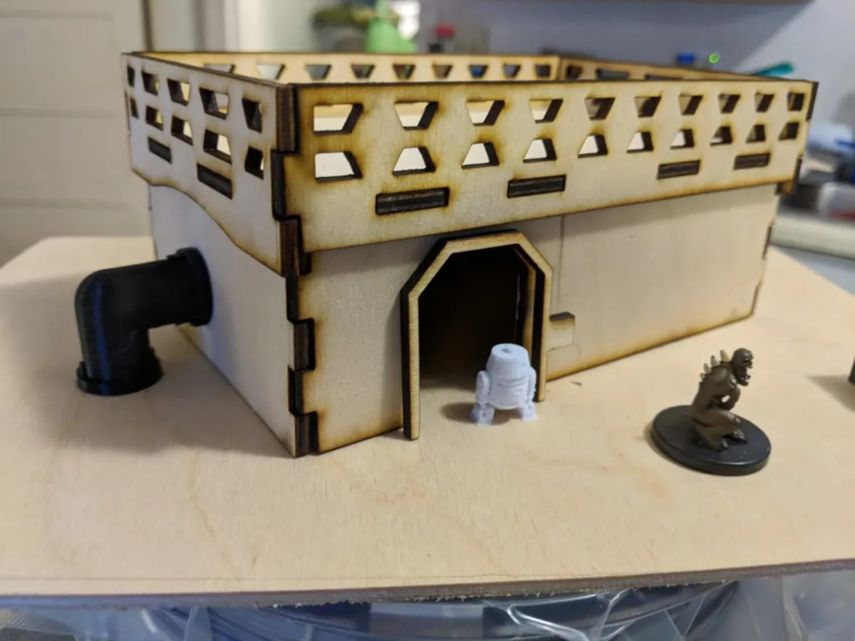 طرح ساختمان لژیون جنگ ستارگان مناسب برای استفاده در دستگاه های cnc چوب و cnc لیزر - laser cut star wars legion building svg file