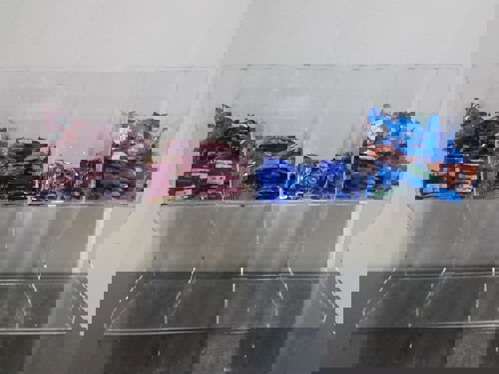 طرح جعبه شیرینی اکریلیک مناسب برای استفاده در دستگاه های cnc چوب و cnc لیزر - laser cut acrylic candy dispenser cdr file