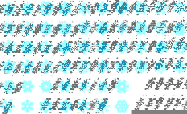 طرح فایل وکتور مجموعه دانه‌های برف . مناسب برای استفاده در دستگاه های cnc چوب و cnc لیزر - snowflakes vector set eps file