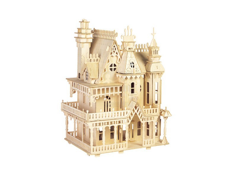 طرح ویلای فانتزی مناسب برای استفاده در دستگاه های cnc چوب و cnc لیزر - laser cut fantasy villa dxf file
