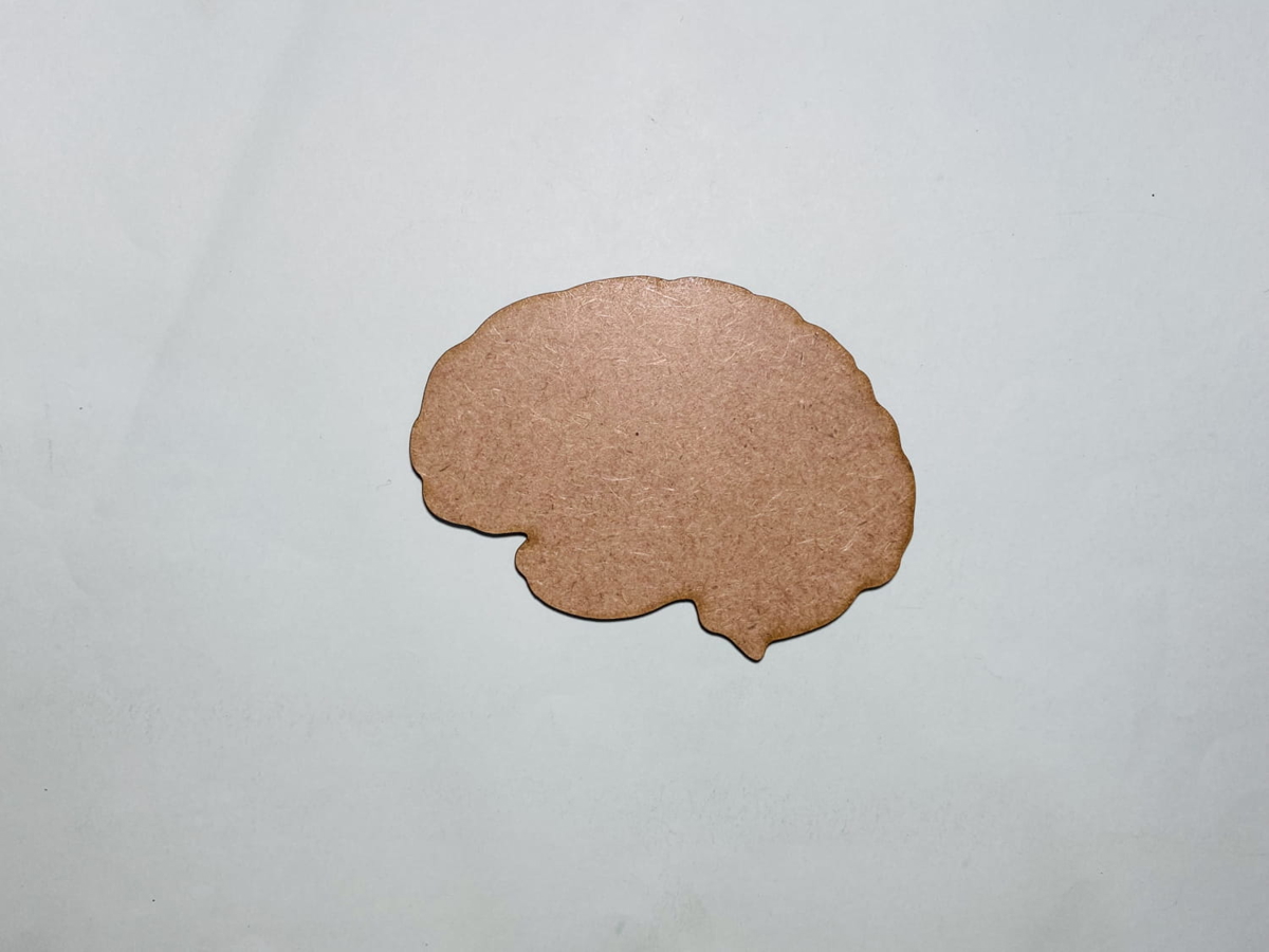 طرح فایل برش مغز چوبی برای لیزر برش مناسب برای استفاده در دستگاه های cnc چوب و cnc لیزر - laser cut wood brain cutout brain shape cdr file