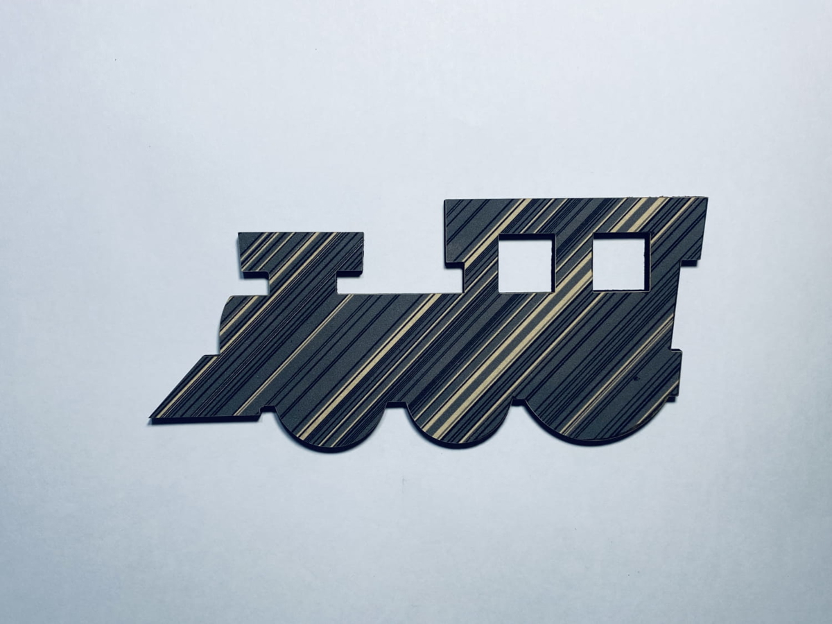 طرح برش قطار چوبی با دستگاه لیزر مناسب برای استفاده در دستگاه های cnc چوب و cnc لیزر - laser cut wooden train cutout cdr file