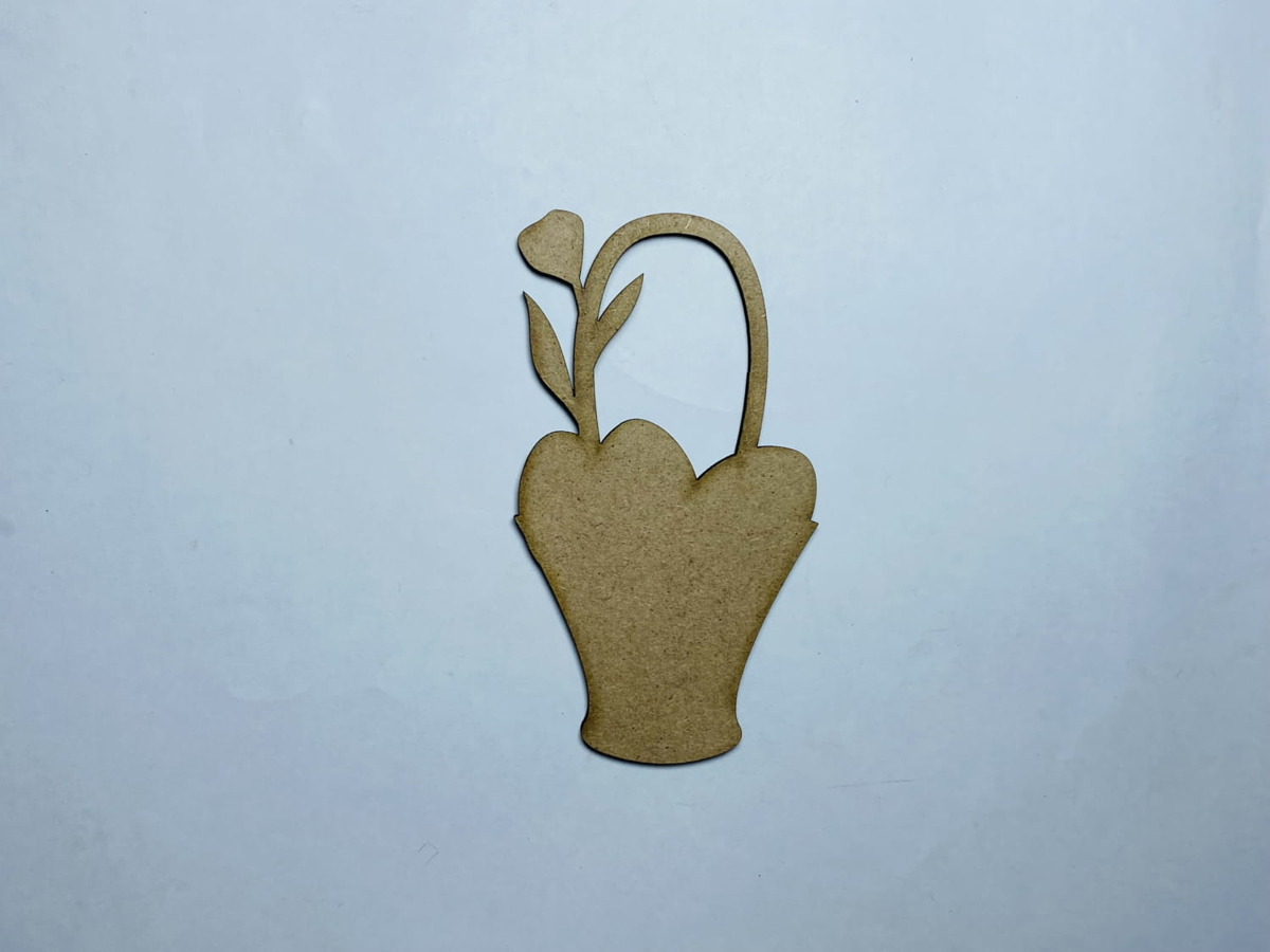 طرح سبد چوبی عید پاک طرح ناتمام مناسب برای استفاده در دستگاه های cnc چوب و cnc لیزر - laser cut wood easter basket unfinished cutout shape cdr file