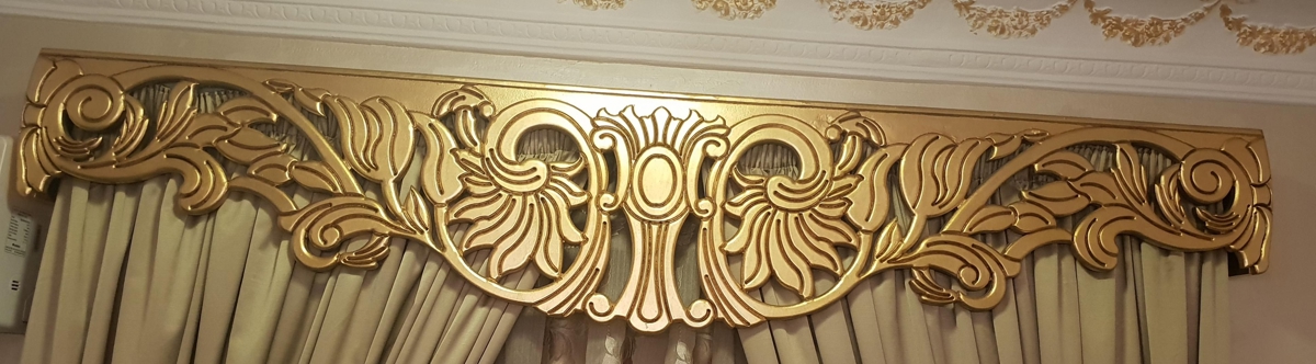 طرح الگوی طرح تزئینی پرده حاشیه مناسب برای استفاده در دستگاه های cnc چوب و cnc لیزر - decorative design pattern border curtain dxf file