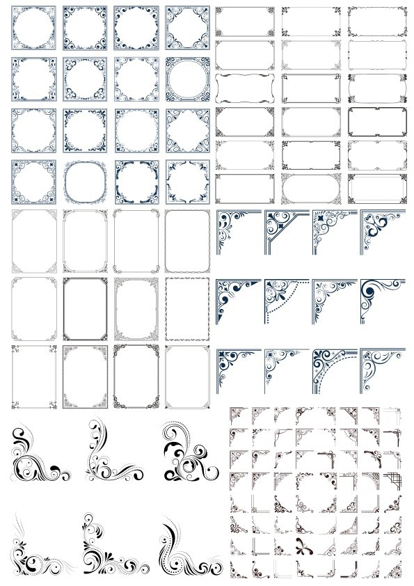 طرح المان دکوری زیبا مناسب برای استفاده در دستگاه های cnc چوب و cnc لیزر - elegant decor element cdr file