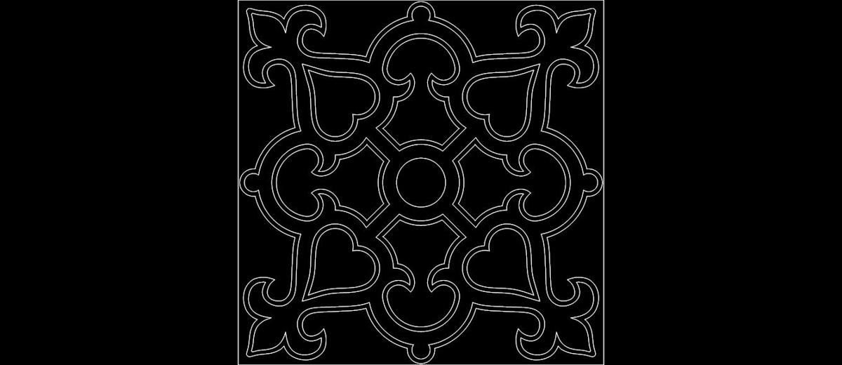 طرح 0814 مناسب برای استفاده در دستگاه های cnc چوب و cnc لیزر - design 0814 dxf file