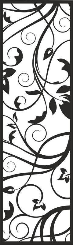 طرح گل کبابی مناسب برای استفاده در دستگاه های cnc چوب و cnc لیزر - floral grill pattern cdr file