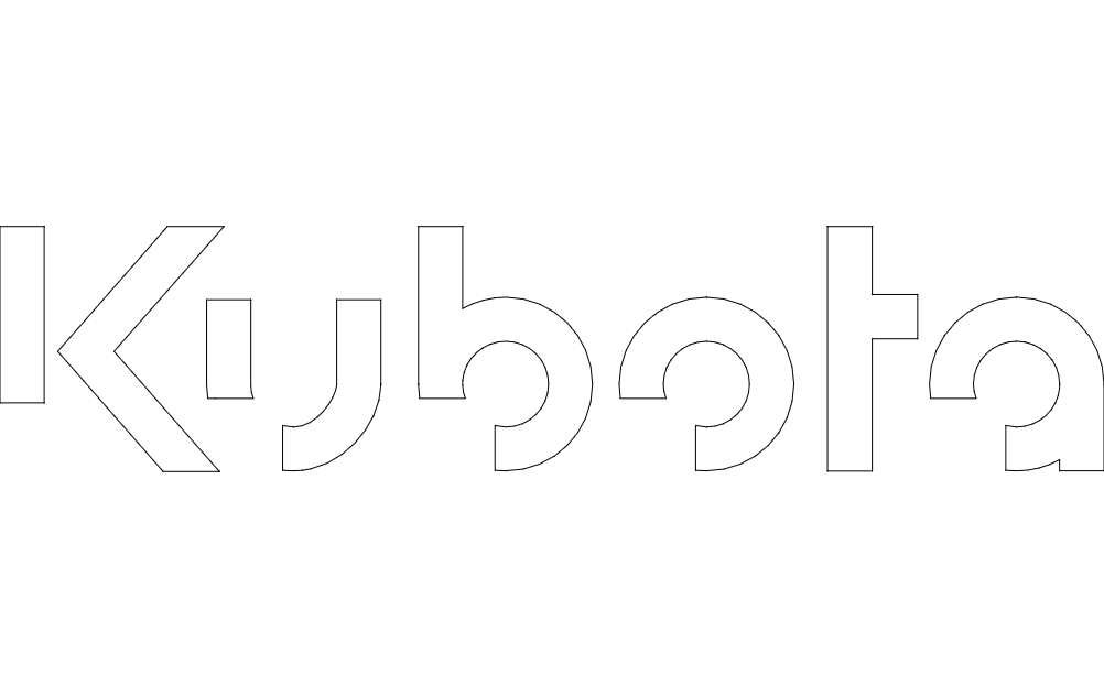 طرح کوبوتا مناسب برای استفاده در دستگاه های cnc چوب و cnc لیزر - kubota dxf file