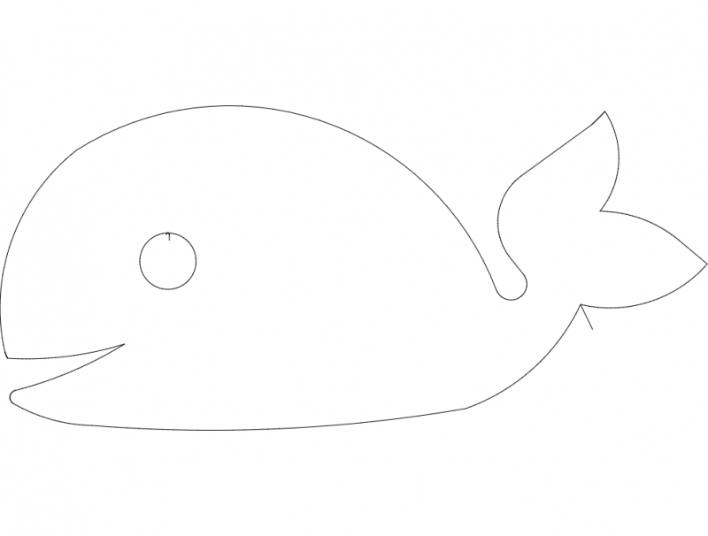 طرح بالیا مناسب برای استفاده در دستگاه های cnc چوب و cnc لیزر - baleia dxf file