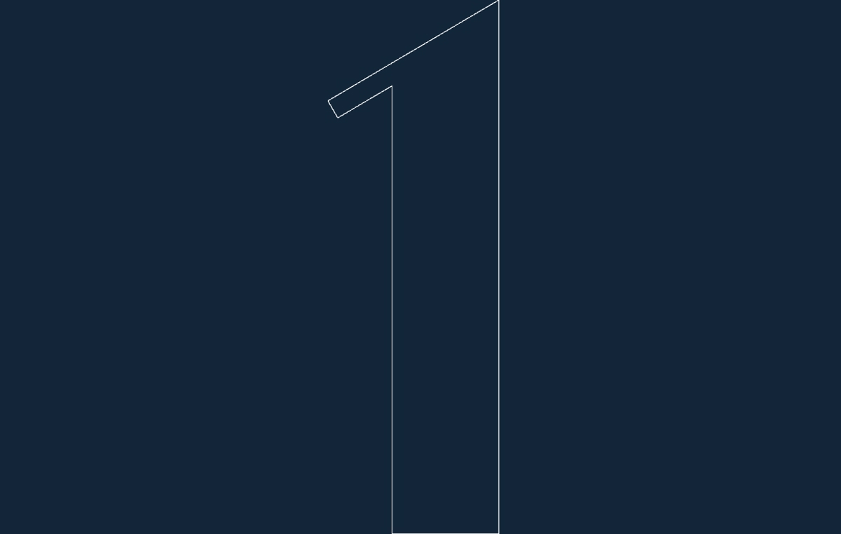 طرح شماره ۱ دی‌اکس‌اف مناسب برای استفاده در دستگاه های cnc چوب و cnc لیزر - number 1 dxf