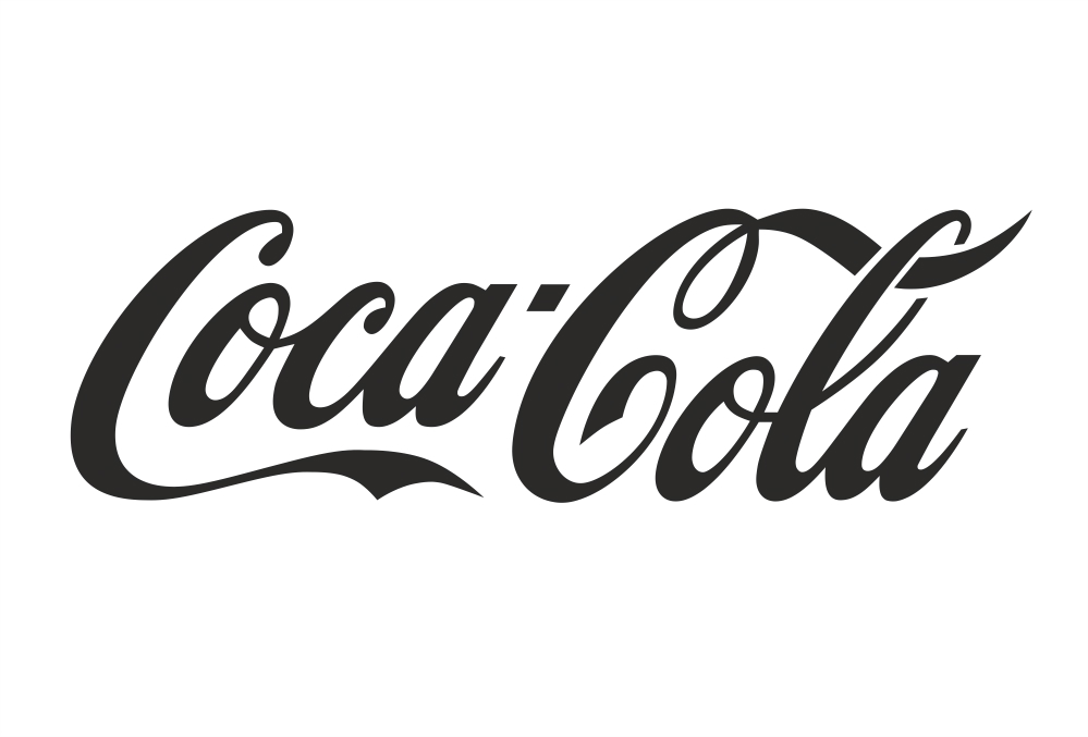 طرح لوگوی کوکاکولا مناسب برای استفاده در دستگاه های cnc چوب و cnc لیزر - coca cola logo cdr cdr file