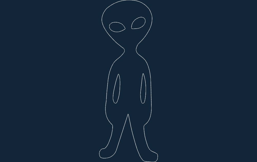 طرح دیوار آلیان مناسب برای استفاده در دستگاه های cnc چوب و cnc لیزر - alian wall accent dxf file