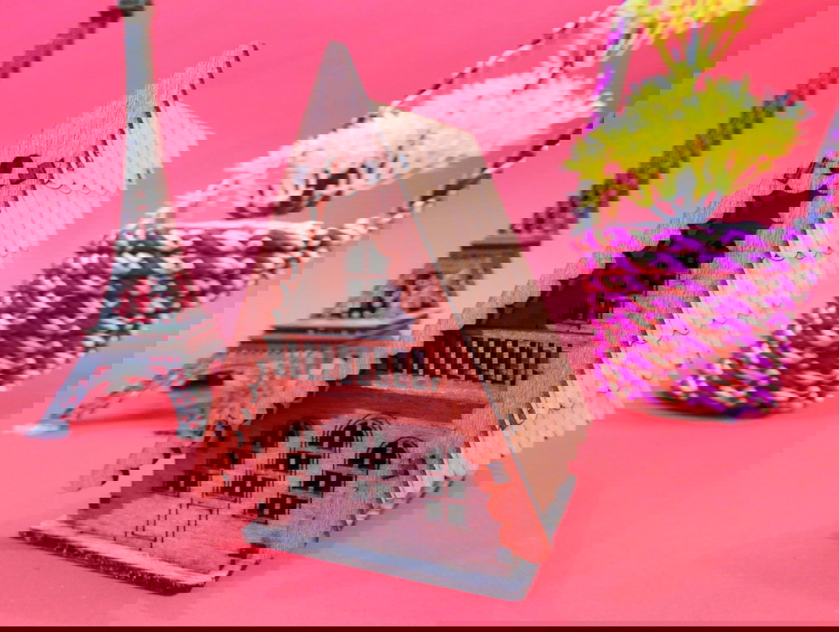 طرح خانه چوبی مینیاتوری 3 میلی‌متری مناسب برای استفاده در دستگاه های cnc چوب و cnc لیزر - laser cut miniature wooden house 3mmm cdr file