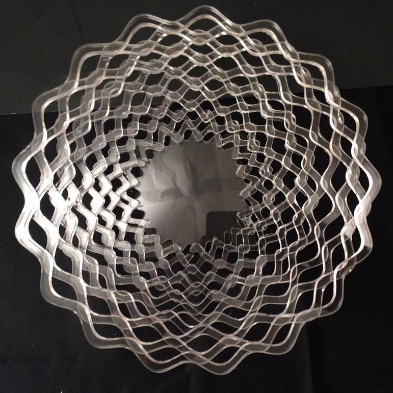 طرح سبد ساده اکریلیک مناسب برای استفاده در دستگاه های cnc چوب و cnc لیزر - laser cut acrylic simple basket svg file