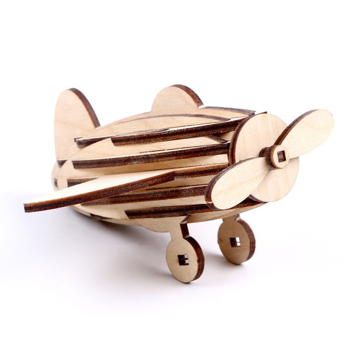 طرح هواپیمای اسباب بازی کوچک مناسب برای استفاده در دستگاه های cnc چوب و cnc لیزر - laser cut small toy airplane dxf file