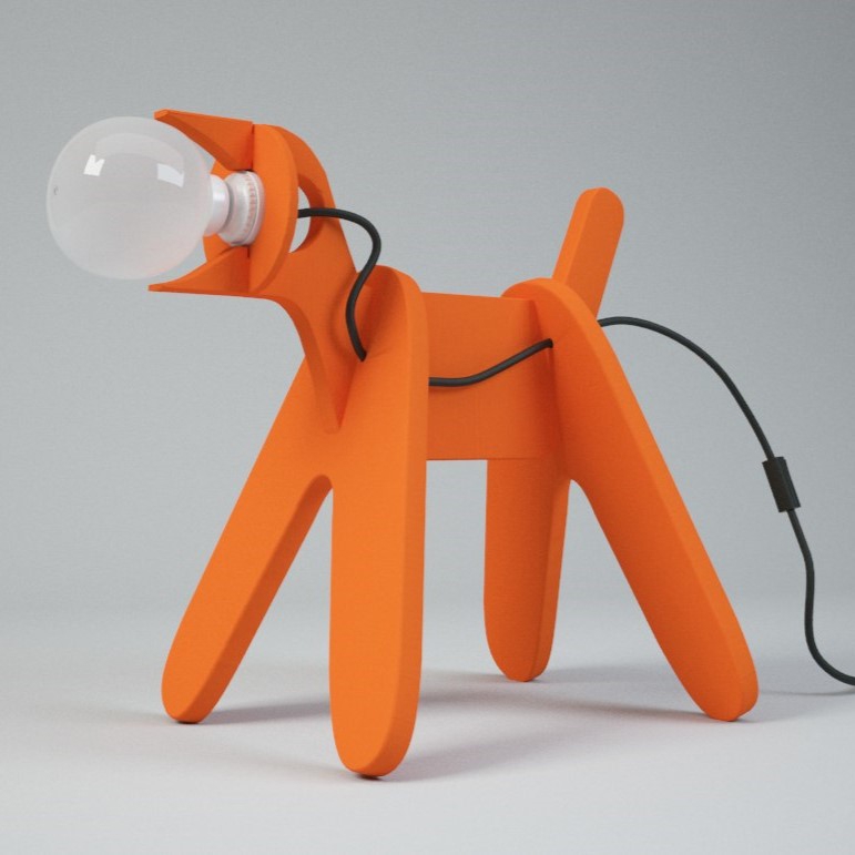 طرح چراغ خواب سگ بامزه مناسب برای استفاده در دستگاه های cnc چوب و cnc لیزر - laser cut cute dog lamp cdr file