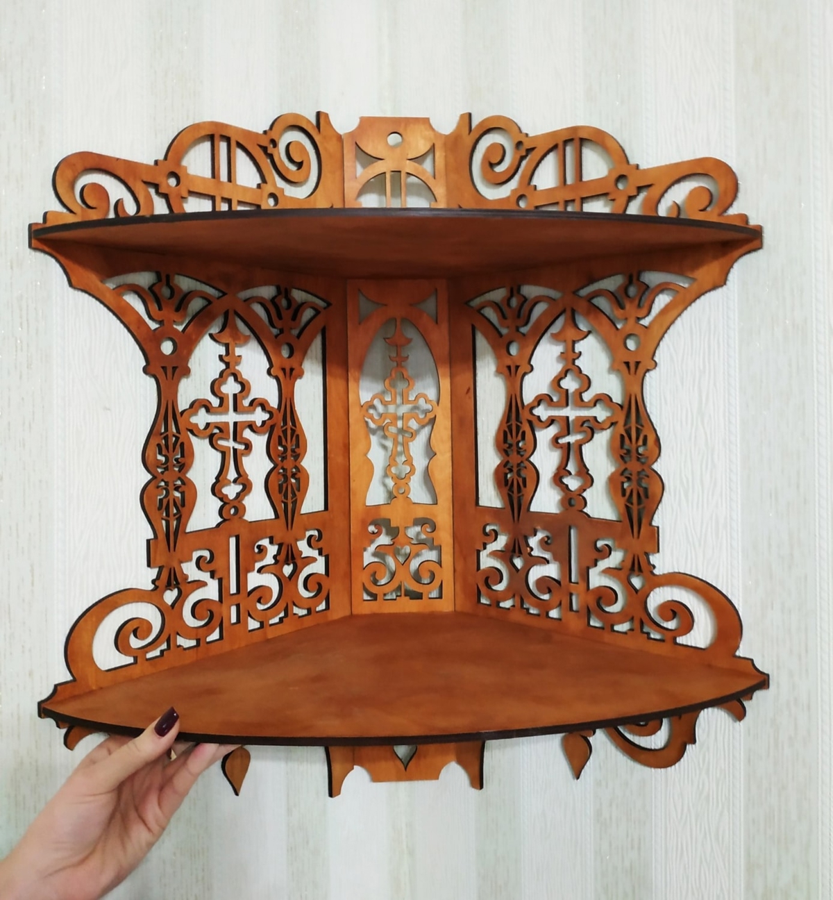 طرح خانه مناسب برای استفاده در دستگاه های cnc چوب و cnc لیزر - laser cut home iconostasis cdr file