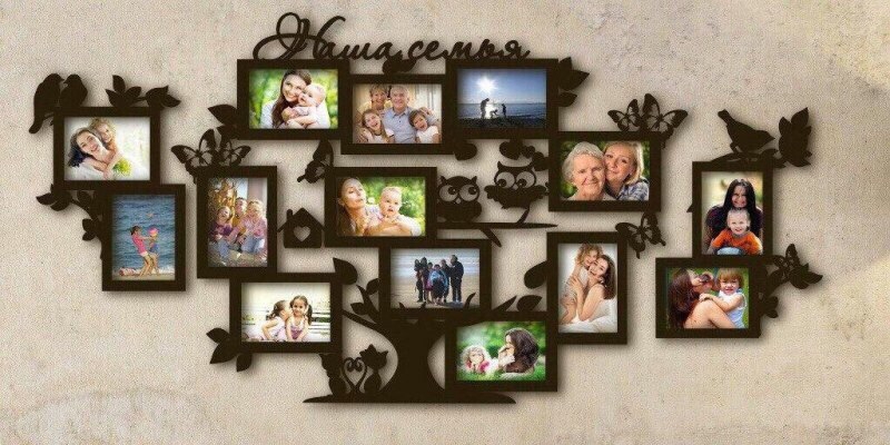 طرح قاب عکس درخت مناسب برای استفاده در دستگاه های cnc چوب و cnc لیزر - tree photo frame laser cut template cdr file
