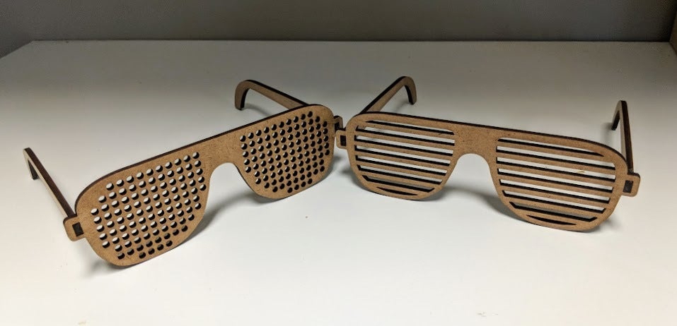 طرح قاب عکس چوبی مناسب برای استفاده در دستگاه های cnc چوب و cnc لیزر - laser cut wooden shutter shades diy glasses cdr file