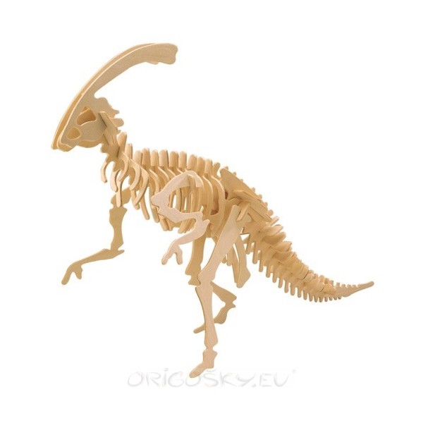 طرح پازل سه بعدی parasaurolophus مناسب برای استفاده در دستگاه های cnc چوب و cnc لیزر - parasaurolophus 3d puzzle dxf file