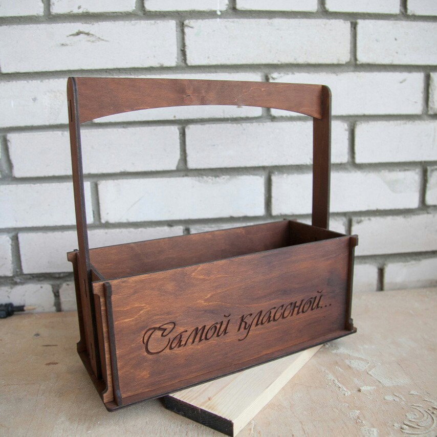 طرح سبد گل چوبی مناسب برای استفاده در دستگاه های cnc چوب و cnc لیزر - laser cut wood flowers basket cdr file