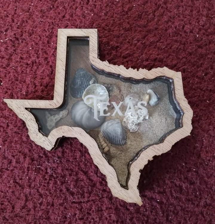 طرح جعبه جواهرات تگزاس مناسب برای استفاده در دستگاه های cnc چوب و cnc لیزر - laser cut texas trinket box cdr file