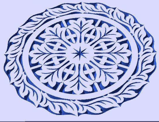 طرح نقش گرد مناسب برای استفاده در دستگاه های cnc چوب و cnc لیزر - Design and vector for CNC machine