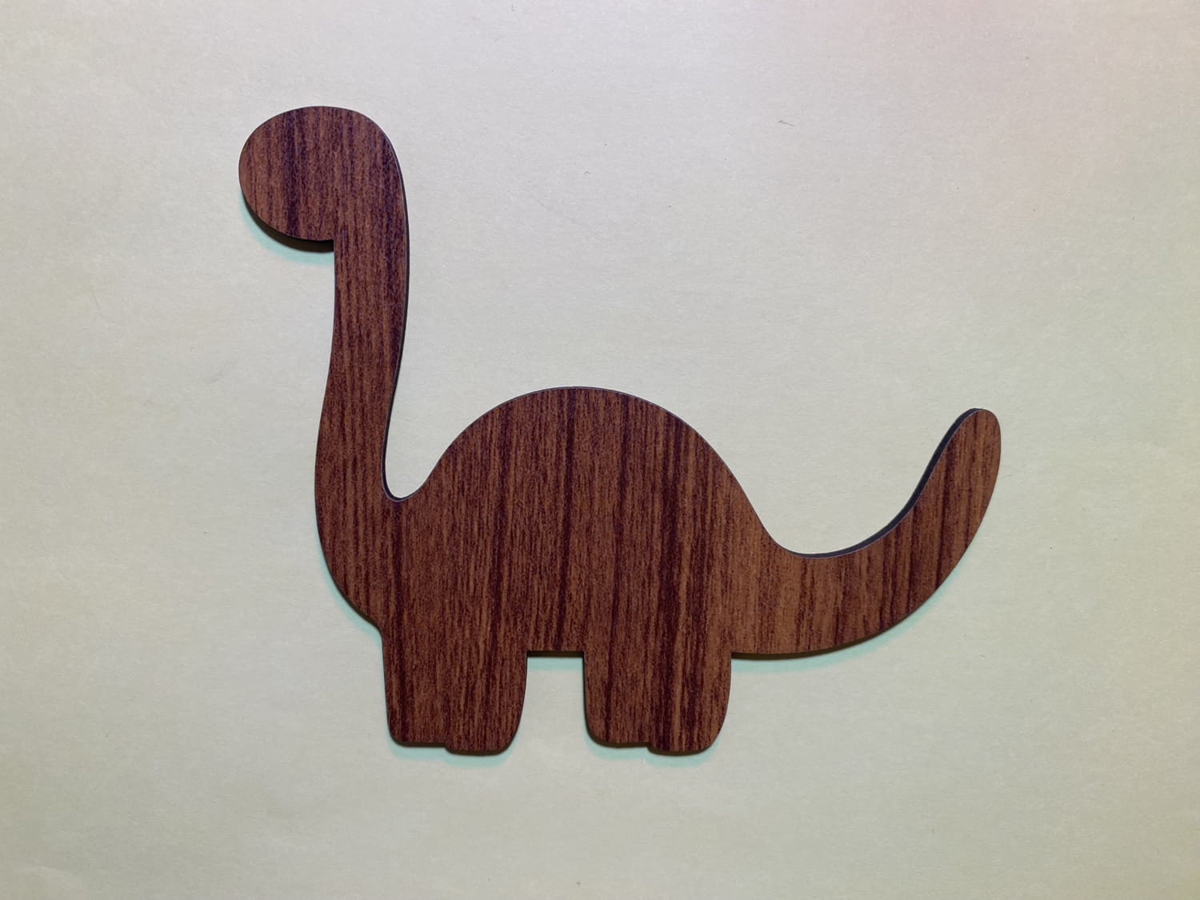 طرح دایناسور چوبی مناسب برای استفاده در دستگاه های cnc چوب و cnc لیزر - laser cut dinosaur wood cutout shape cdr file