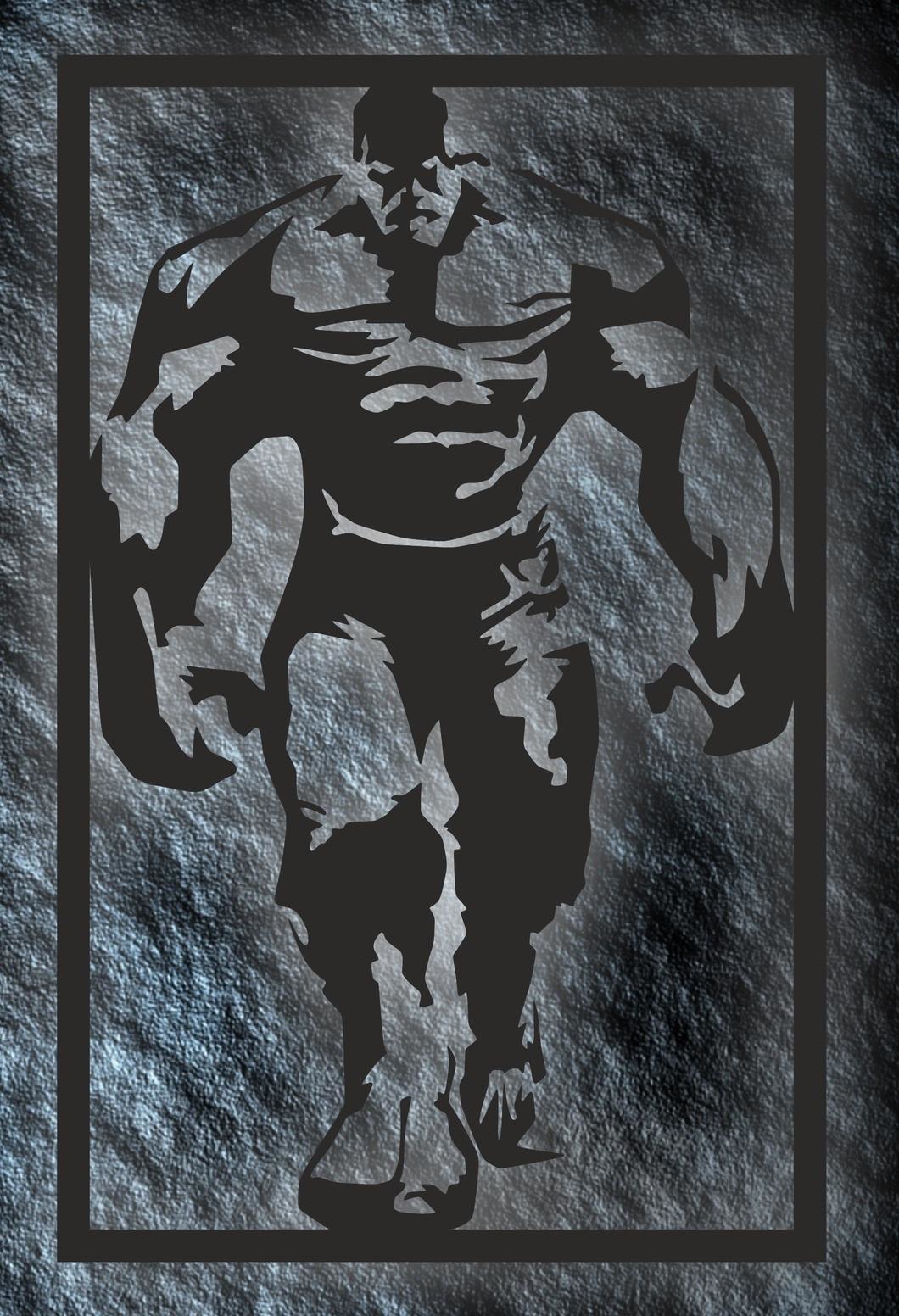 طرح هالک مناسب برای استفاده در دستگاه های cnc چوب و cnc لیزر - hulk laser cut cnc design cdr file