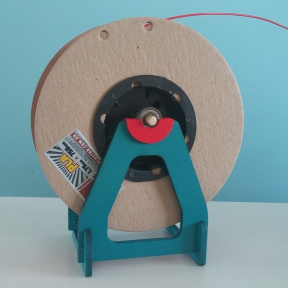 طرح نگهدارنده قرقره جهانی مناسب برای استفاده در دستگاه های cnc چوب و cnc لیزر - laser cut universal spool holder dxf file