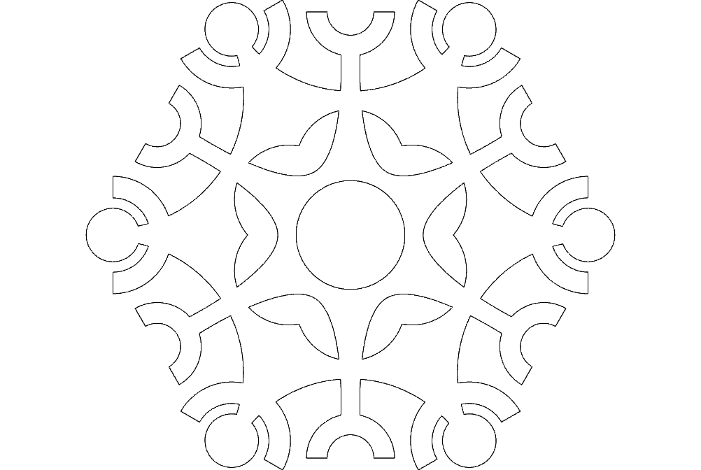 طرح ۴۲۳ مناسب برای استفاده در دستگاه های cnc چوب و cnc لیزر - design 423 dxf file