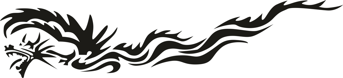 طرح وکتور خالکوبی اژدهای چینی مناسب برای استفاده در دستگاه های cnc چوب و cnc لیزر - vector chinese dragon tattoo cdr file