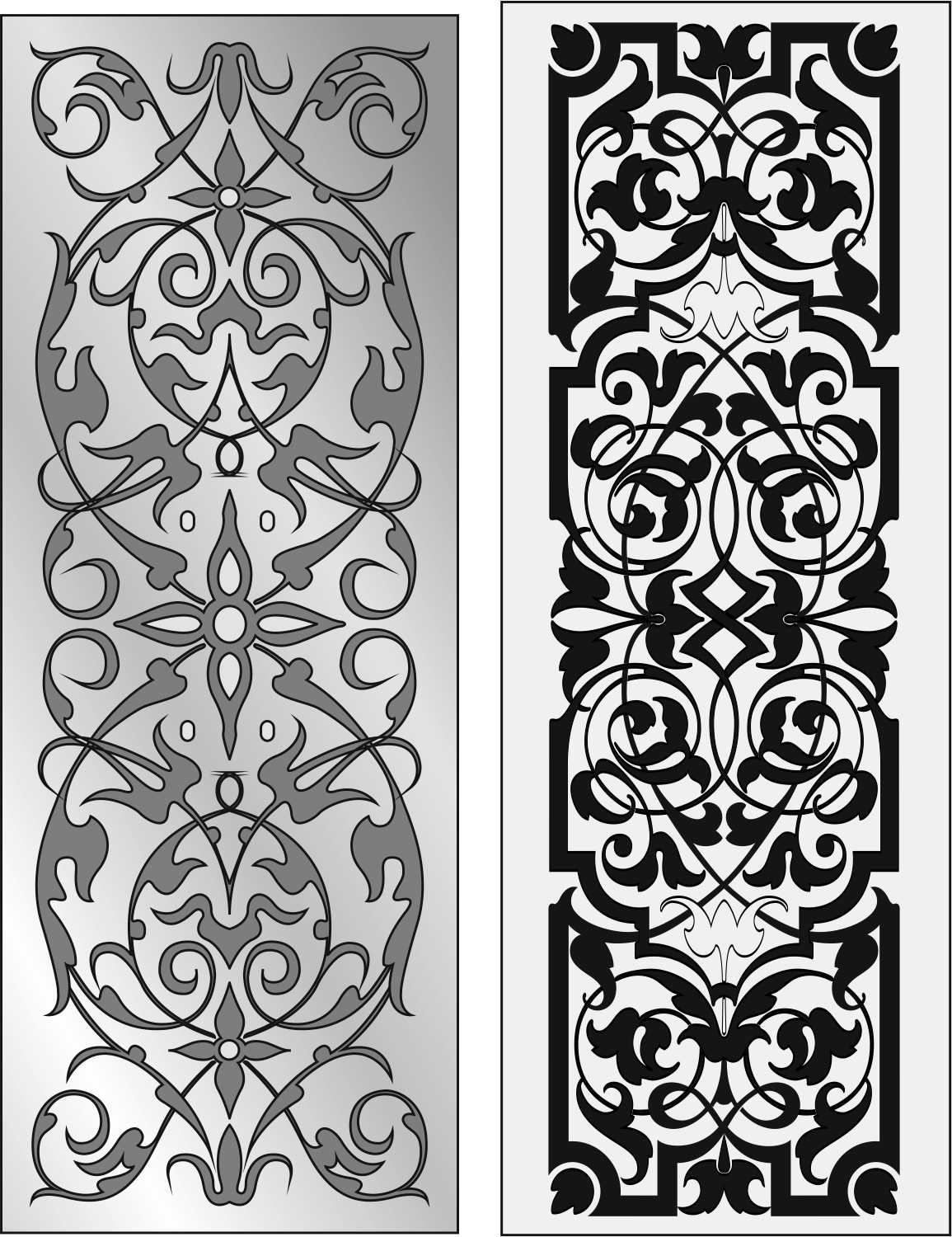 طرح الگوی صفحه نمایش مناسب برای استفاده در دستگاه های cnc چوب و cnc لیزر - screen pattern cdr file