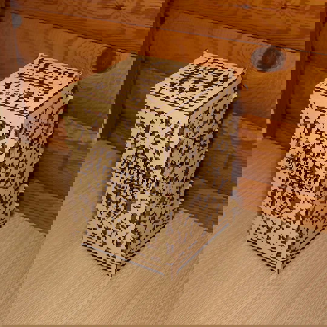 طرح جعبه تزئینی پاکت نامه عروسی با پروانه، مناسب برای استفاده در دستگاه های cnc چوب و cnc لیزر - laser cut decorative box with butterflies wedding envelopes box cdr file