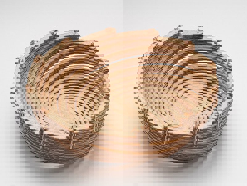 طرح کاسه مارپیچی مناسب برای استفاده در دستگاه های cnc چوب و cnc لیزر - laser cut spiral bowl