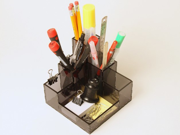 طرح نرم افزار برش میز مرتب مناسب برای استفاده در دستگاه های cnc چوب و cnc لیزر - software sliced desk tidy dxf file