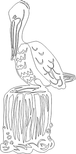 طرح پلیکان مناسب برای استفاده در دستگاه های cnc چوب و cnc لیزر - pelican dxf file