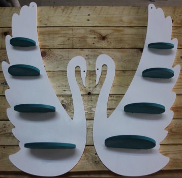 طرح قفسه قو مناسب برای استفاده در دستگاه های cnc چوب و cnc لیزر - swan shelf cdr file