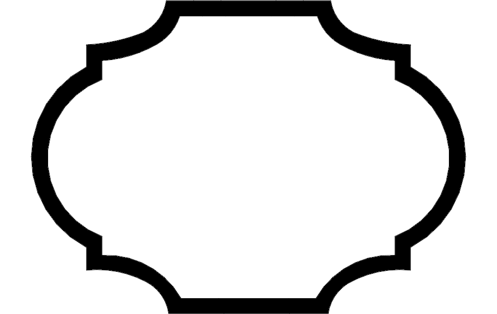 طرح پلاک علامت مناسب برای استفاده در دستگاه های cnc چوب و cnc لیزر - sign plate dxf file