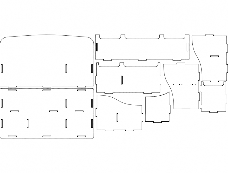 طرح مناج مناسب برای استفاده در دستگاه های cnc چوب و cnc لیزر - menaj dxf file