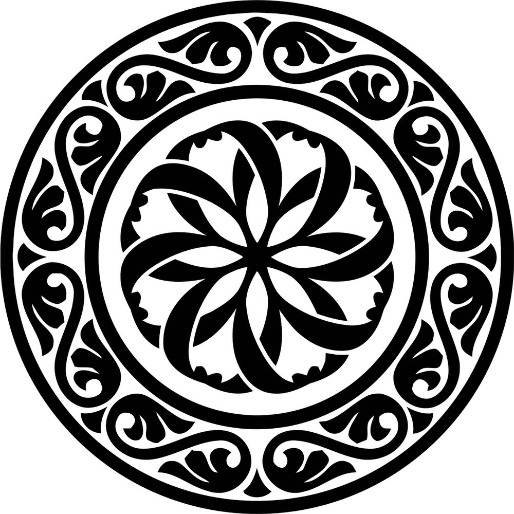 طرح شابلون گرد مناسب برای استفاده در دستگاه های cnc چوب و cnc لیزر - design round stencil motif cdr file