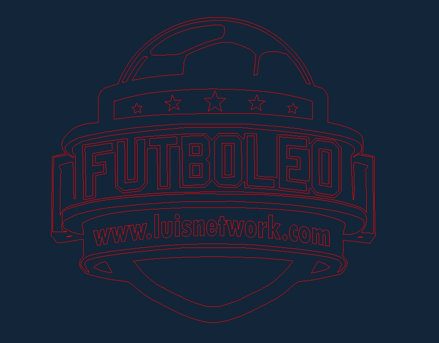 طرح فوتبال دی ایکس اف مناسب برای استفاده در دستگاه های cnc چوب و cnc لیزر - futboleo dxf