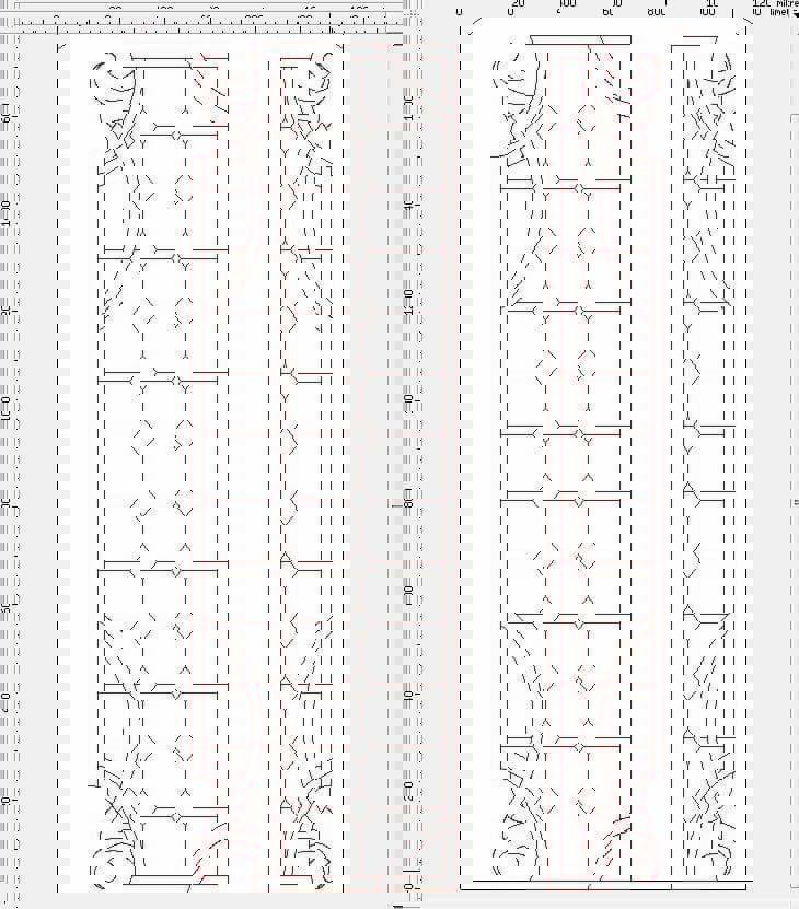 طرح درب ۱۵ مناسب برای استفاده در دستگاه های cnc چوب و cnc لیزر - door design 15 dxf
