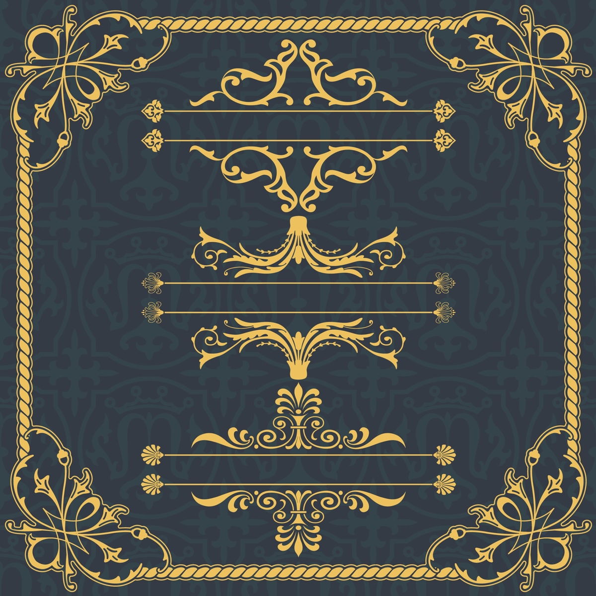 طرح با پسوندهای eps و ai و قاب حاشیه هنری دکو مناسب برای استفاده در دستگاه های cnc چوب و cnc لیزر - art deco border frame eps file