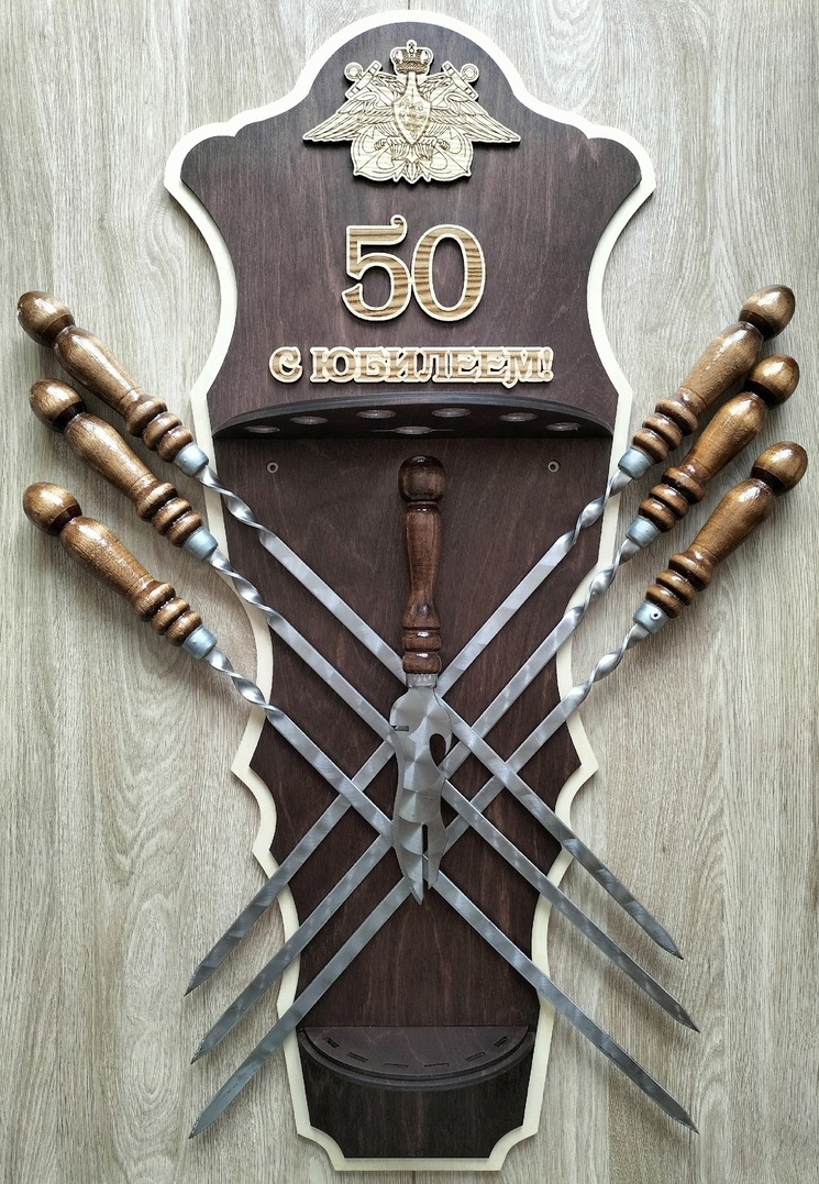 طرح جا سیخ چوبی دیواری مناسب برای استفاده در دستگاه های cnc چوب و cnc لیزر - laser cut wall mount skewer holder dxf file